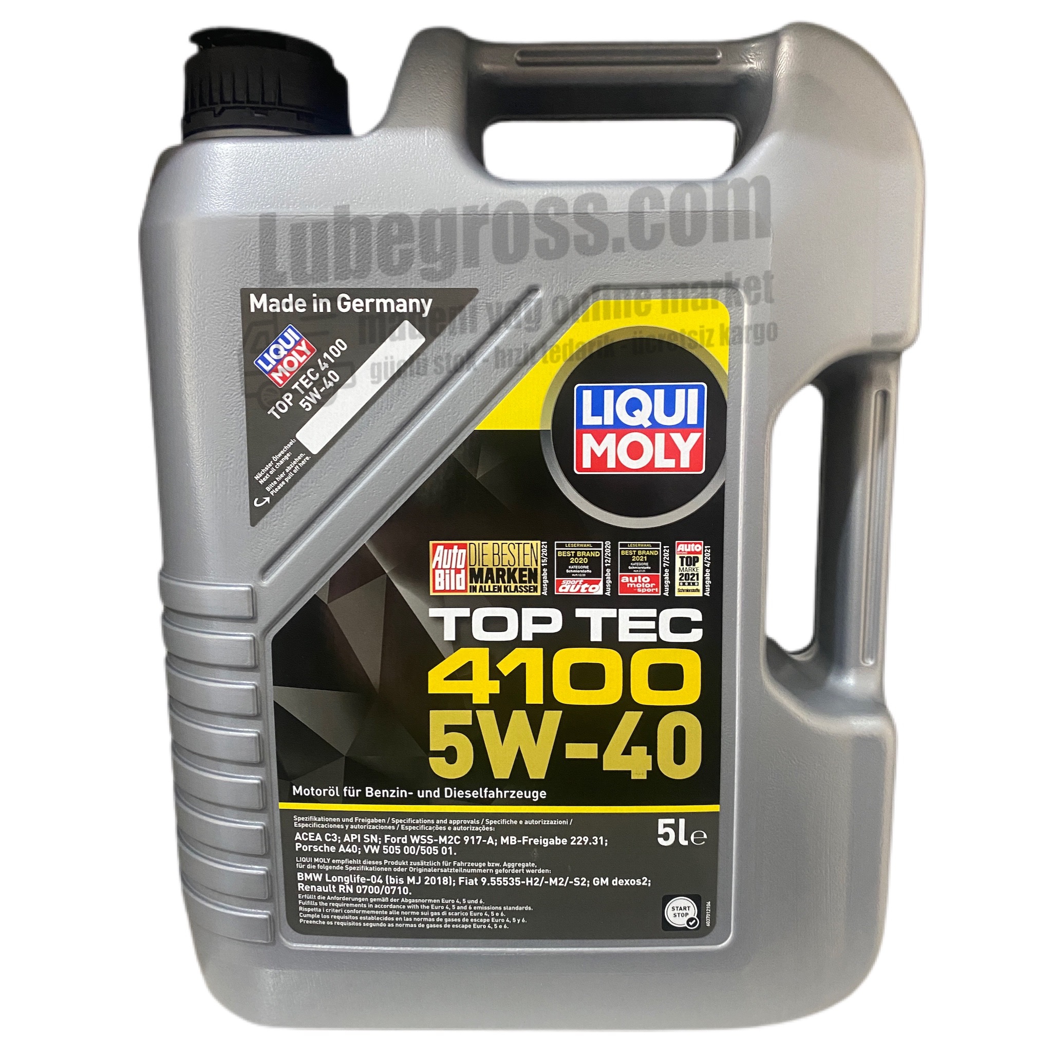 Liqui Moly TopTec 4100 5W40 5Lt. | Lubegross