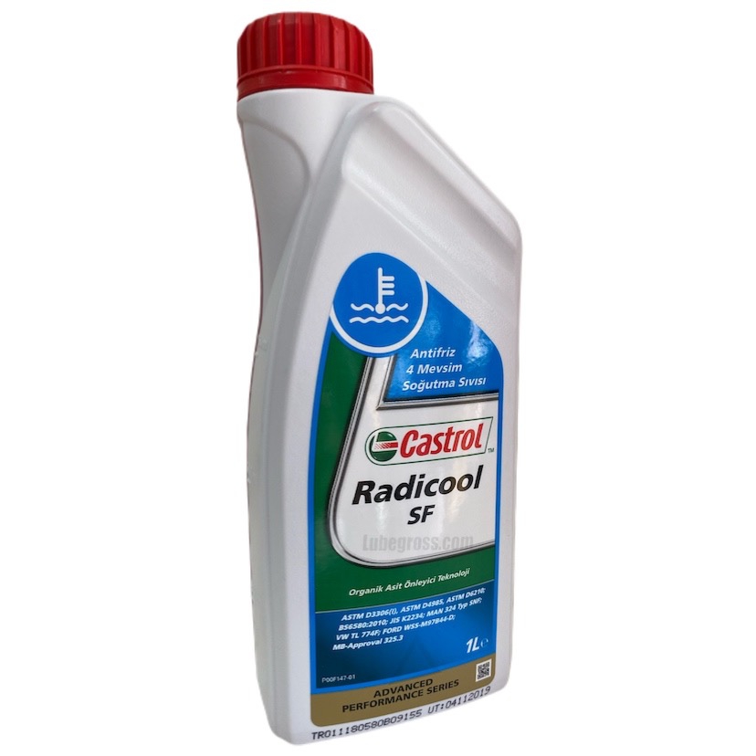 Castrol Radicool SF Kırmızı Antifriz, 1Lt monoetilen gilikol