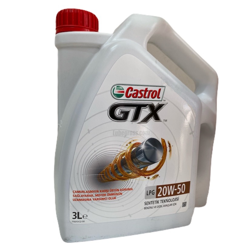 Castrol GTX LPG 20W50, 3Lt. Lpg Araç Motor Yağı