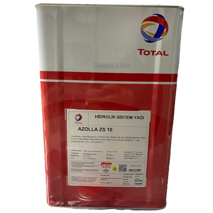 Total Azolla ZS10, Hidrolik Yağı, 16Kg