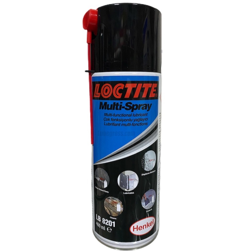 Loctite LB 8201 Çok Amaçlı Multi Yağlama Temizleme Sprey, 400ML