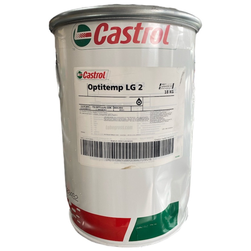 Castrol Optitemp LG 2, 18 Kg, Sentetik Yüksek Hız Gresi