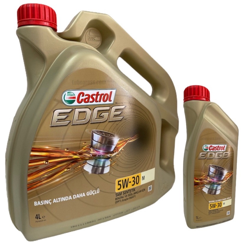 Castrol Edge 5W30 M, 4Lt + 1Lt Mercedes, Bmw Onaylı 