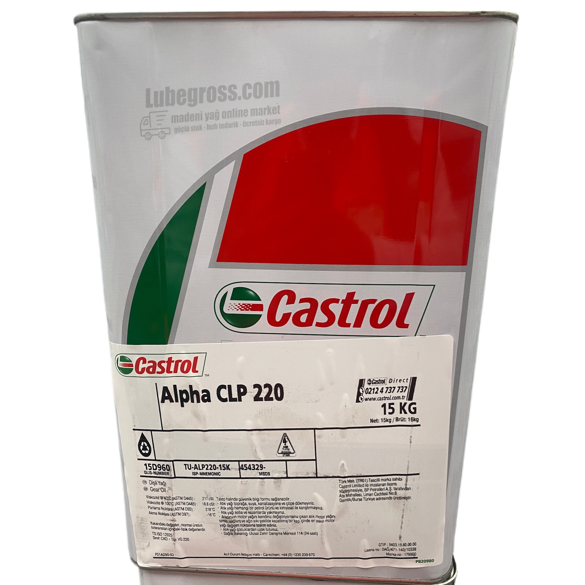 Castrol Alpha CLP 220, 17L TU