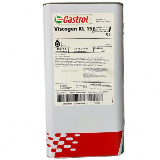 Castrol Viscogen KL 15 Sentetik Zincir Yağı, 5Lt.