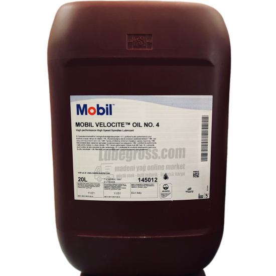 Mobil Velocite No:4 Mil Hidrolik Yağı, 20Lt.