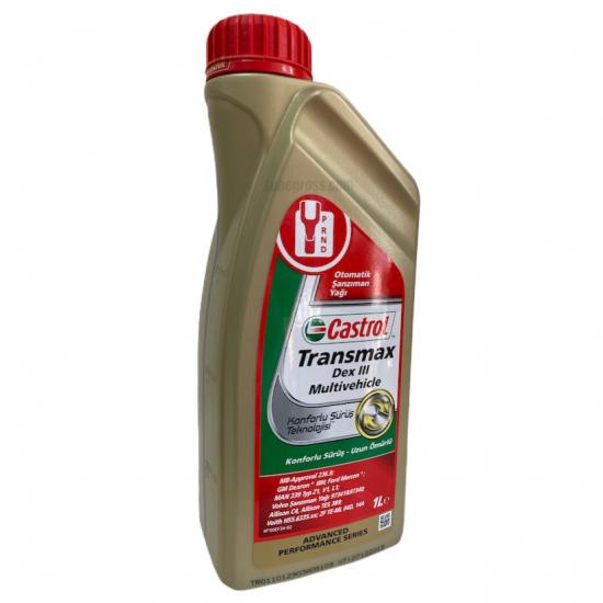 Castrol Transmax Dex III Multivehicle 1 Lt. Otomatik Transmisyon Sıvısı