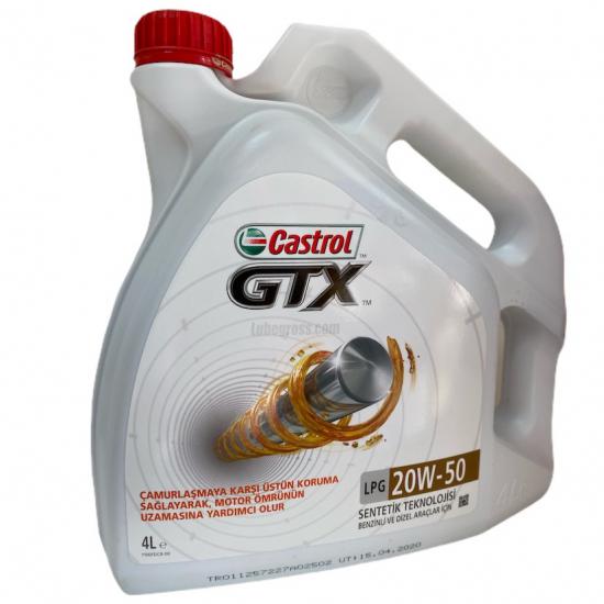 Castrol GTX LPG 20W50 4Lt. Lpg Araç Motor Yağı