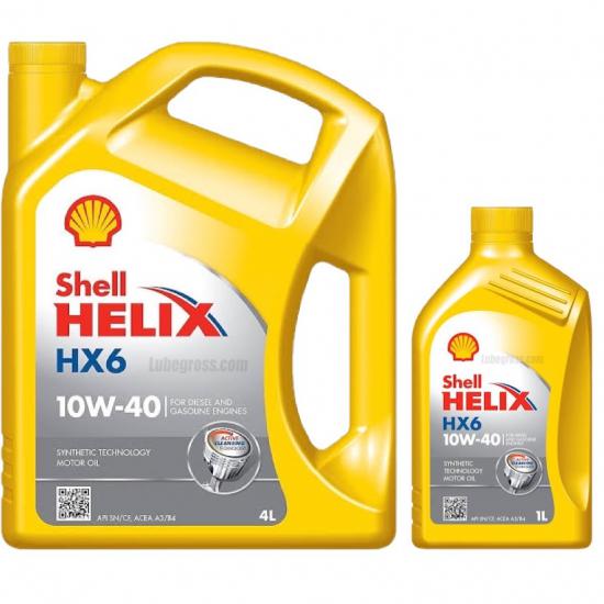 Shell Helix HX6 10W40 4Lt. + 1Lt. Motor Yağı