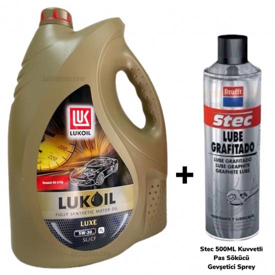 Lukoil Luxe Sentetik 5W30 SL/CF 7Lt. + Pas Sökücü Sprey