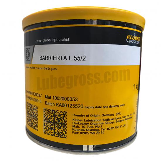 Klüber Barrierta L 55/2 PTFE Teflon Gres 1Kg 