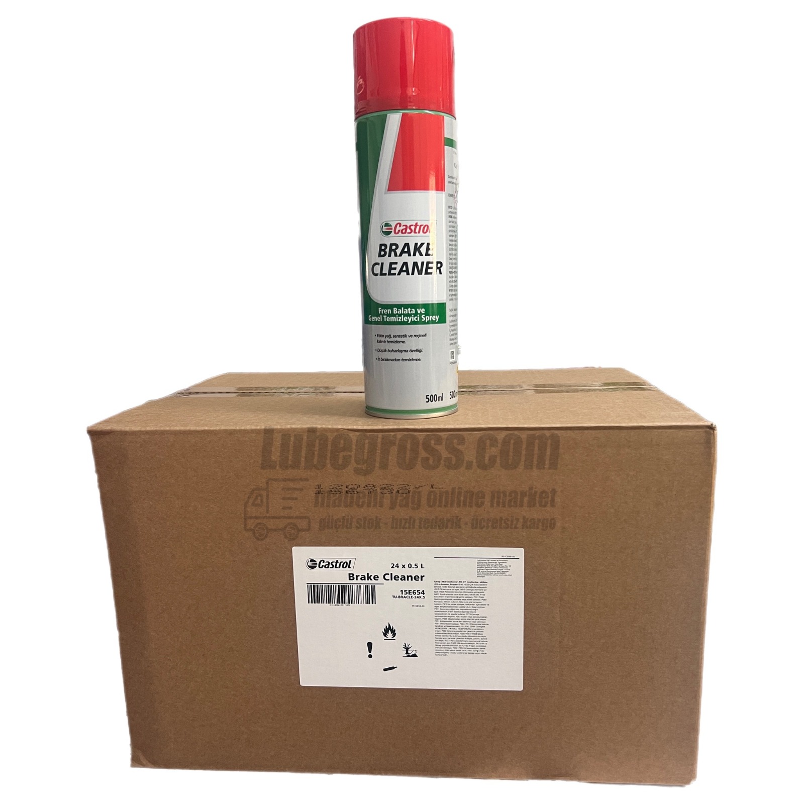 Castrol Brake Cleaner Sprey, 500ML X 24 Ad.